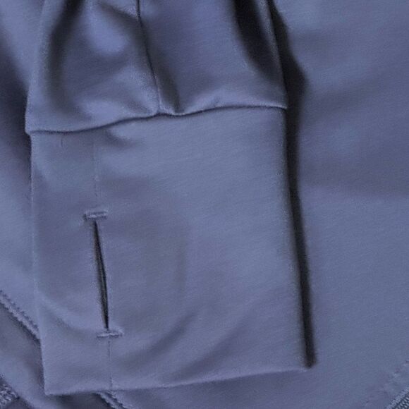 Apana Long Sleeve Purple Zip Up Active Jacket Hoodie. Thumb Holes. Medium. - Picture 4 of 9